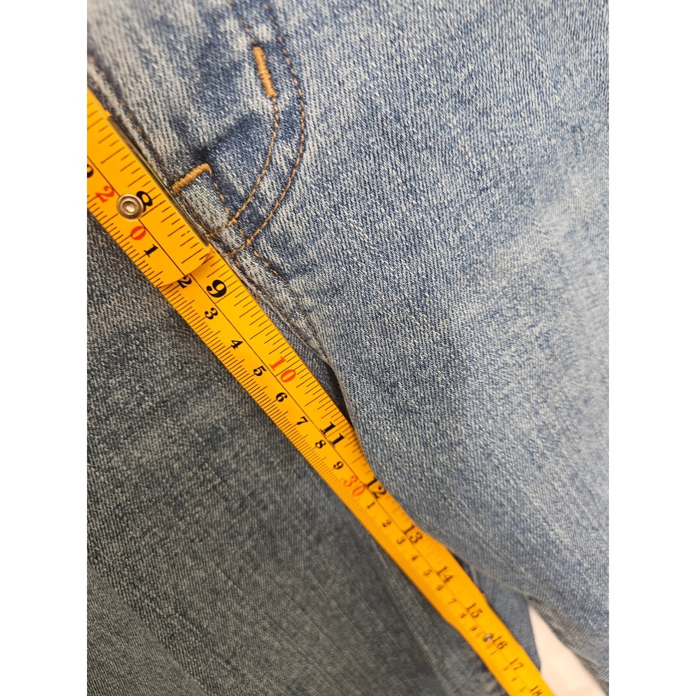 Madewell Skinny Flare‎ Jeans Blue Medium Wash High Rise Denim Size 33 - Picture 6 of 8